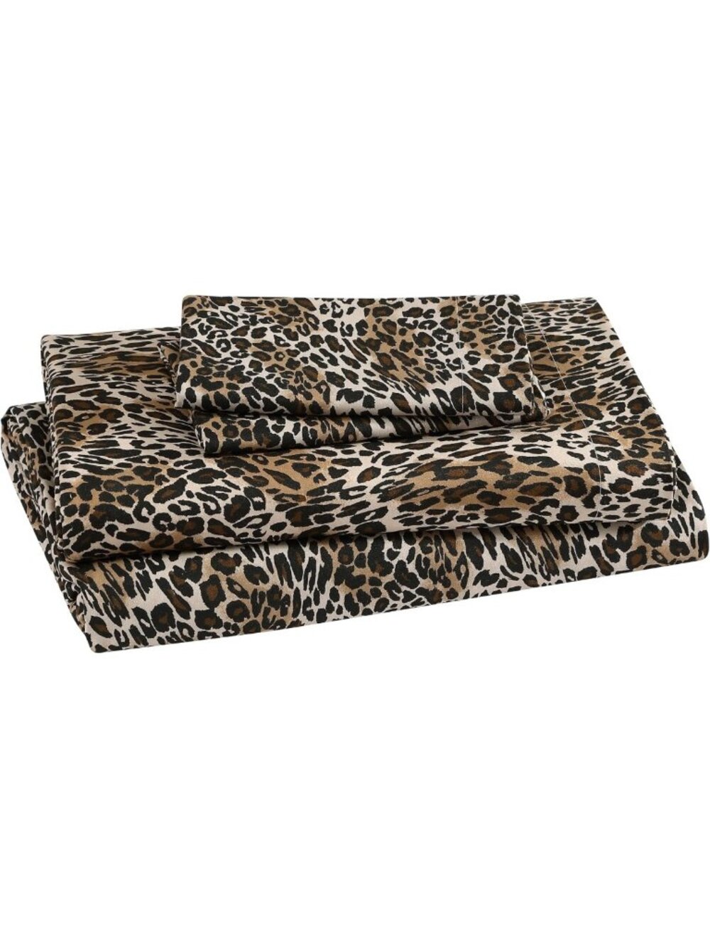 Soft Microfiber Leopard Print Queen 4-Piece Sheet Set - Cozy Bedding Essentials